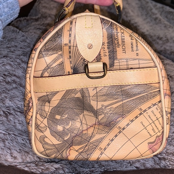 Vintage Allan Edward World Map Atlas Purse - Picture 4 of 8